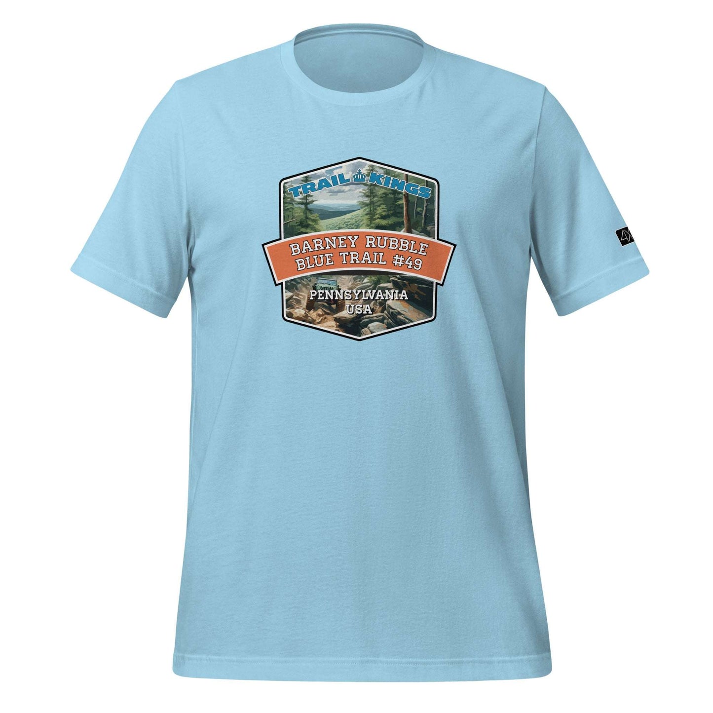 Trail Kings: Barney Rubble Blue Trail #49 - Unisex t-shirt  in  Ocean Blue / 3XL  -  4XOD