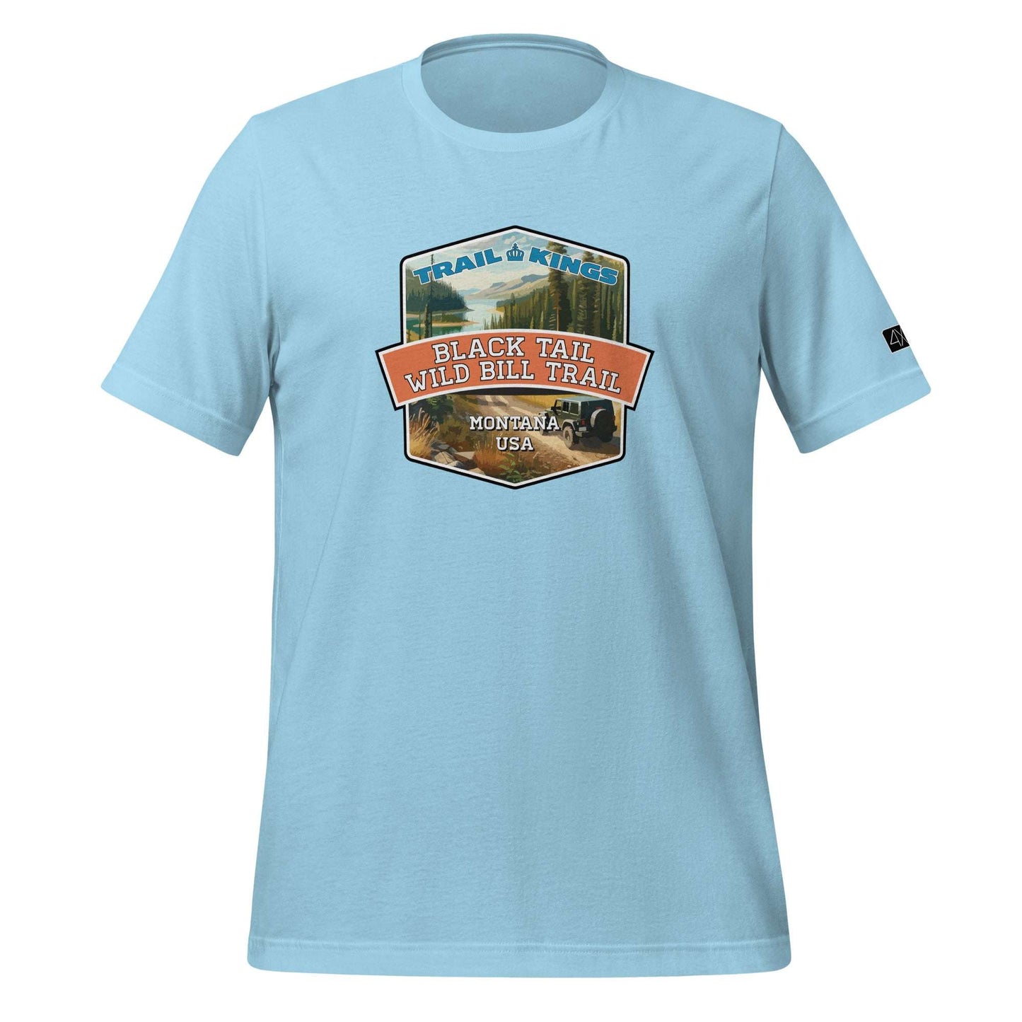 Trail Kings: Black Tail Wild Bill Trail - Unisex t-shirt  in  Ocean Blue / 3XL  -  4XOD