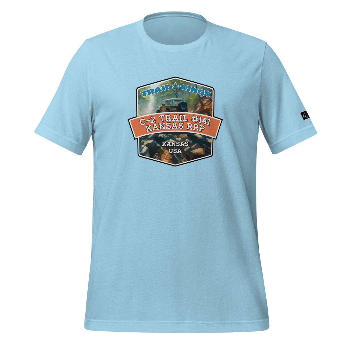 Trail Kings: C-2 Trail #141 Kansas Rocks RP - Unisex t-shirt  in  Ocean Blue / 3XL  -  4XOD