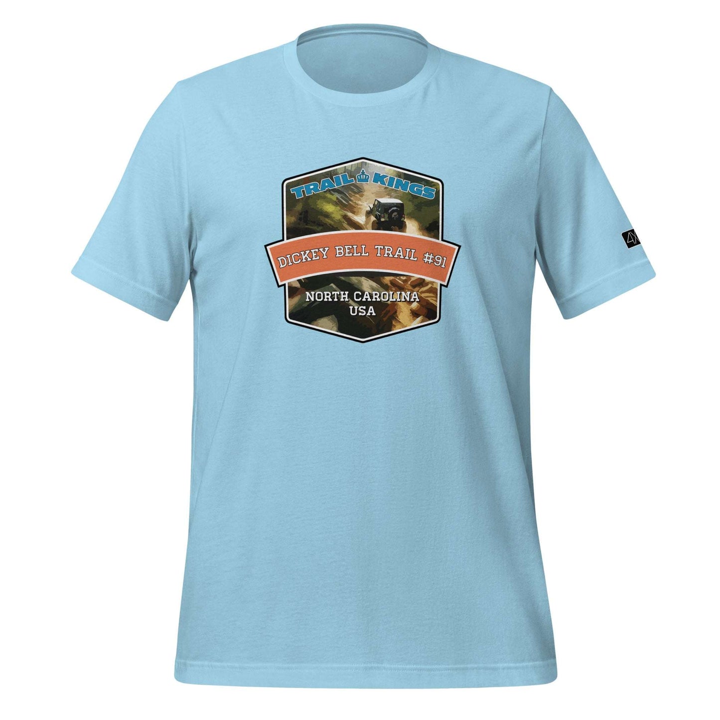 Trail Kings:  Dickey Bell Trail #91 - Unisex t-shirt  in  Ocean Blue / 3XL  -  4XOD