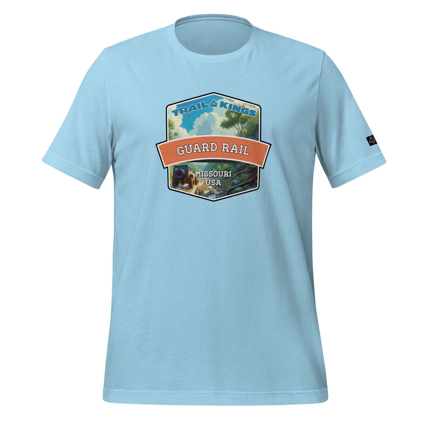 Trail Kings: Guard Rail - Unisex t-shirt  in  Ocean Blue / 3XL  -  4XOD