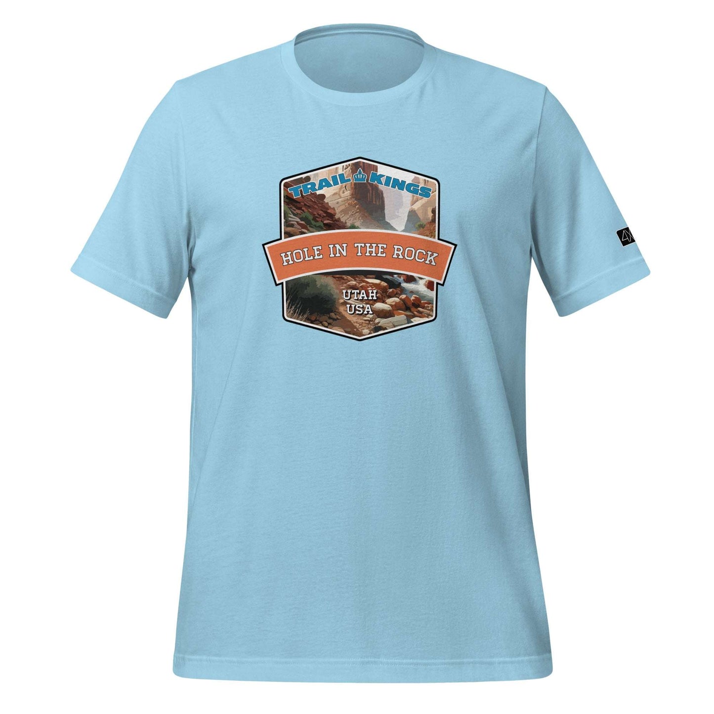 Trail Kings: Hole in the Rock - Unisex t-shirt  in  Ocean Blue / 3XL  -  4XOD