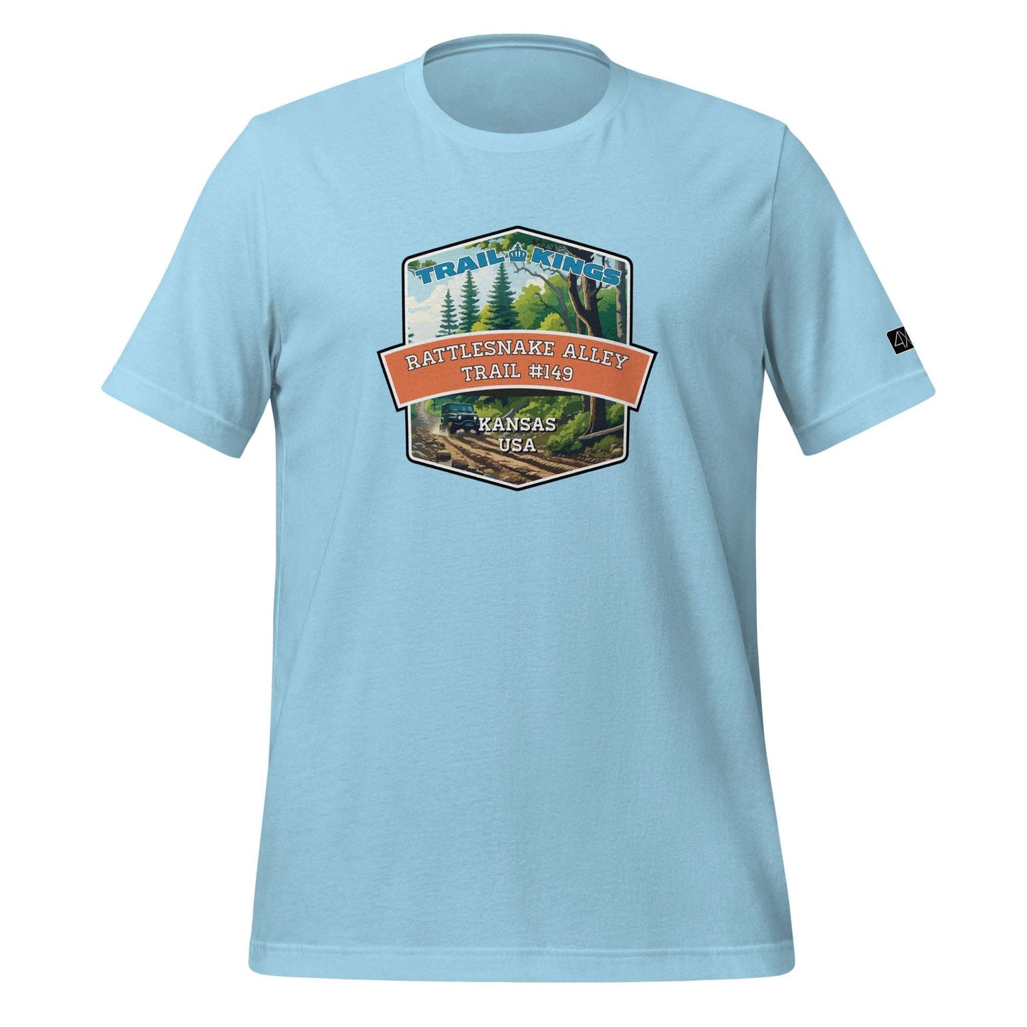 Trail Kings: Rattlesnake Alley Trail #149 - Unisex t-shirt  in  Ocean Blue / 3XL  -  4XOD