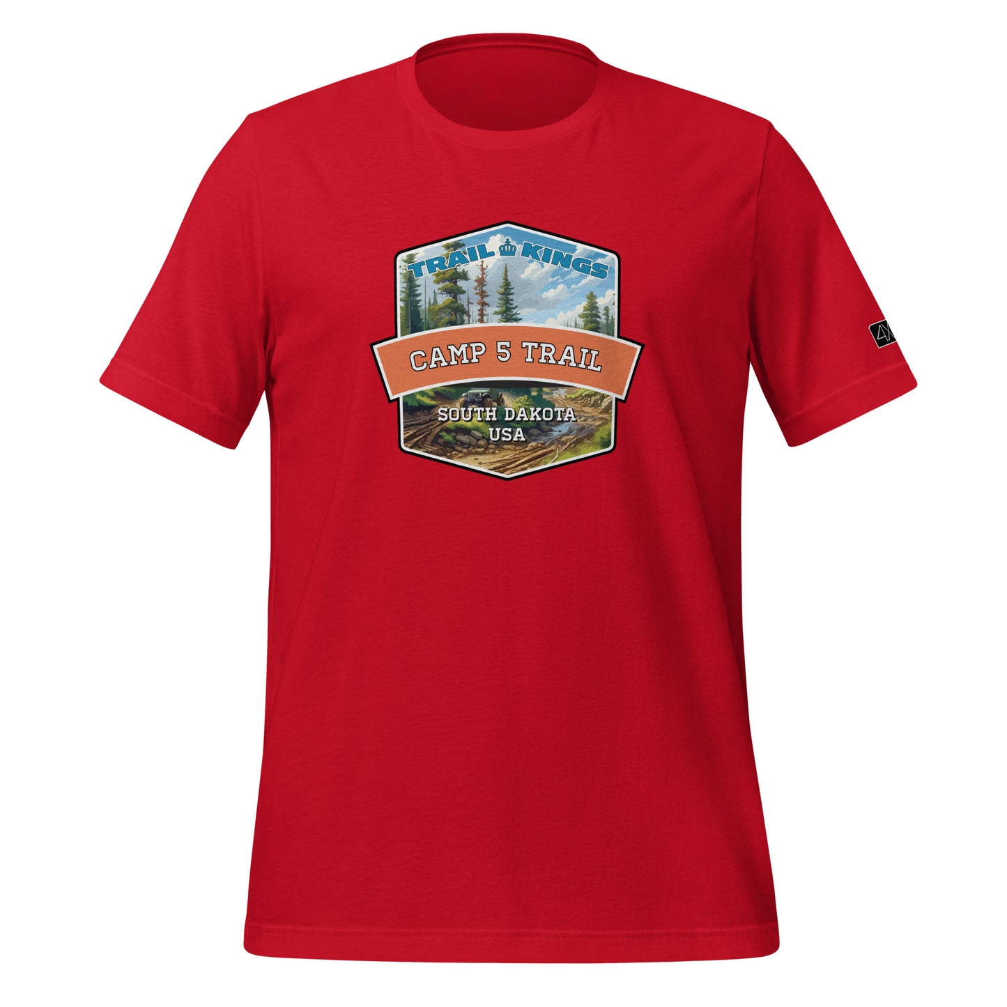 Trail Kings: Camp 5 Trail - Unisex t-shirt  in  Red / 3XL  -  4XOD