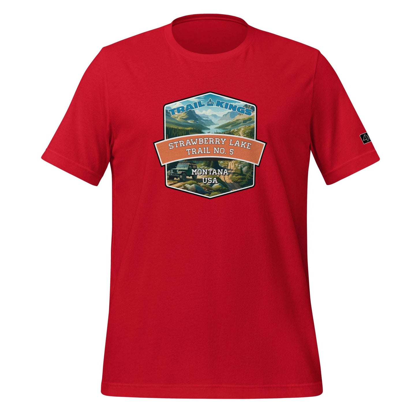 Trail Kings: Strawberry Lake Trail No. 5 - Unisex t-shirt  in  Red / 3XL  -  4XOD