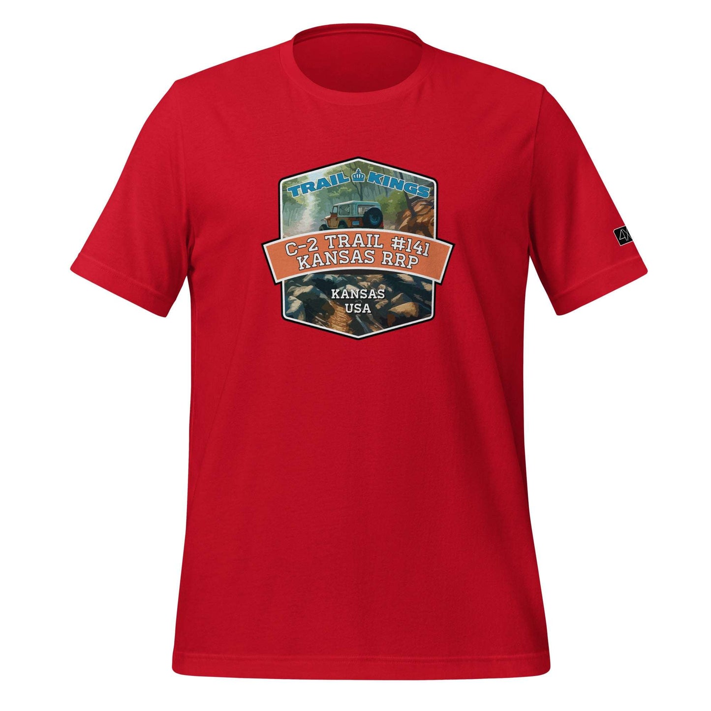 Trail Kings: C-2 Trail #141 Kansas Rocks RP - Unisex t-shirt  in  Red / 3XL  -  4XOD