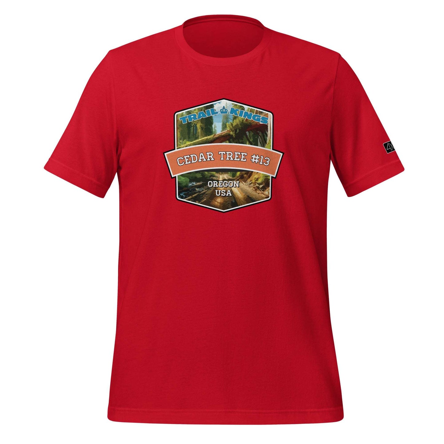 Trail Kings: Cedar Tree #13 - Unisex t-shirt  in  Red / 3XL  -  4XOD