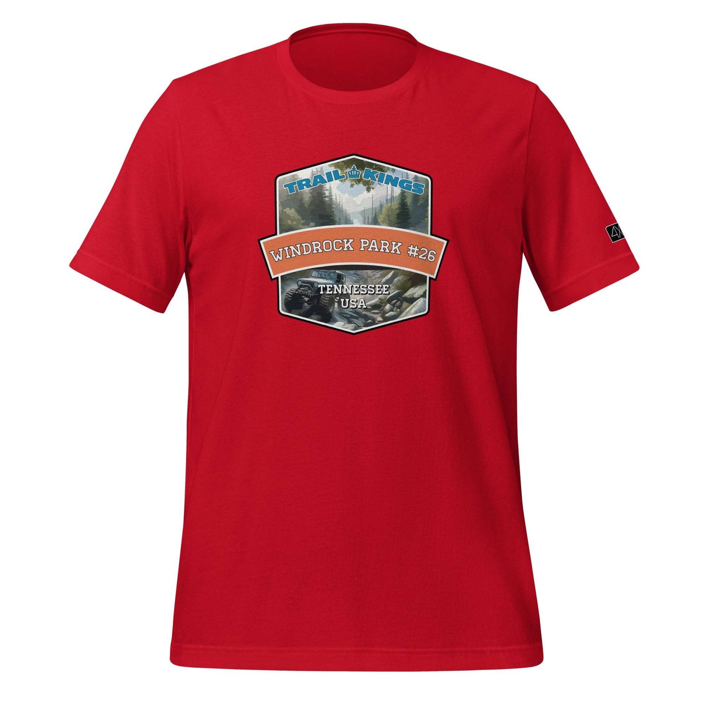 Trail Kings: Windrock Park #26 - Unisex t-shirt  in  Red / 3XL  -  4XOD