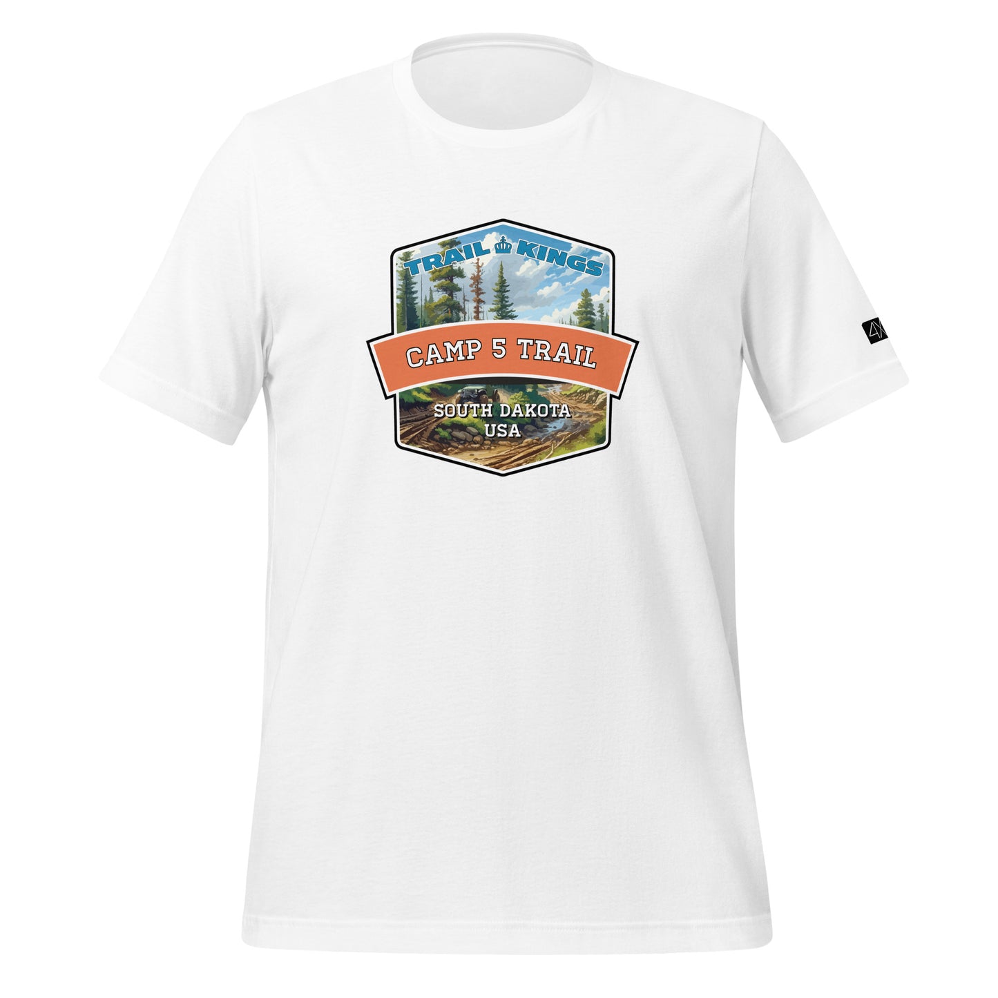 Trail Kings: Camp 5 Trail - Unisex t-shirt  in  White / 3XL  -  4XOD