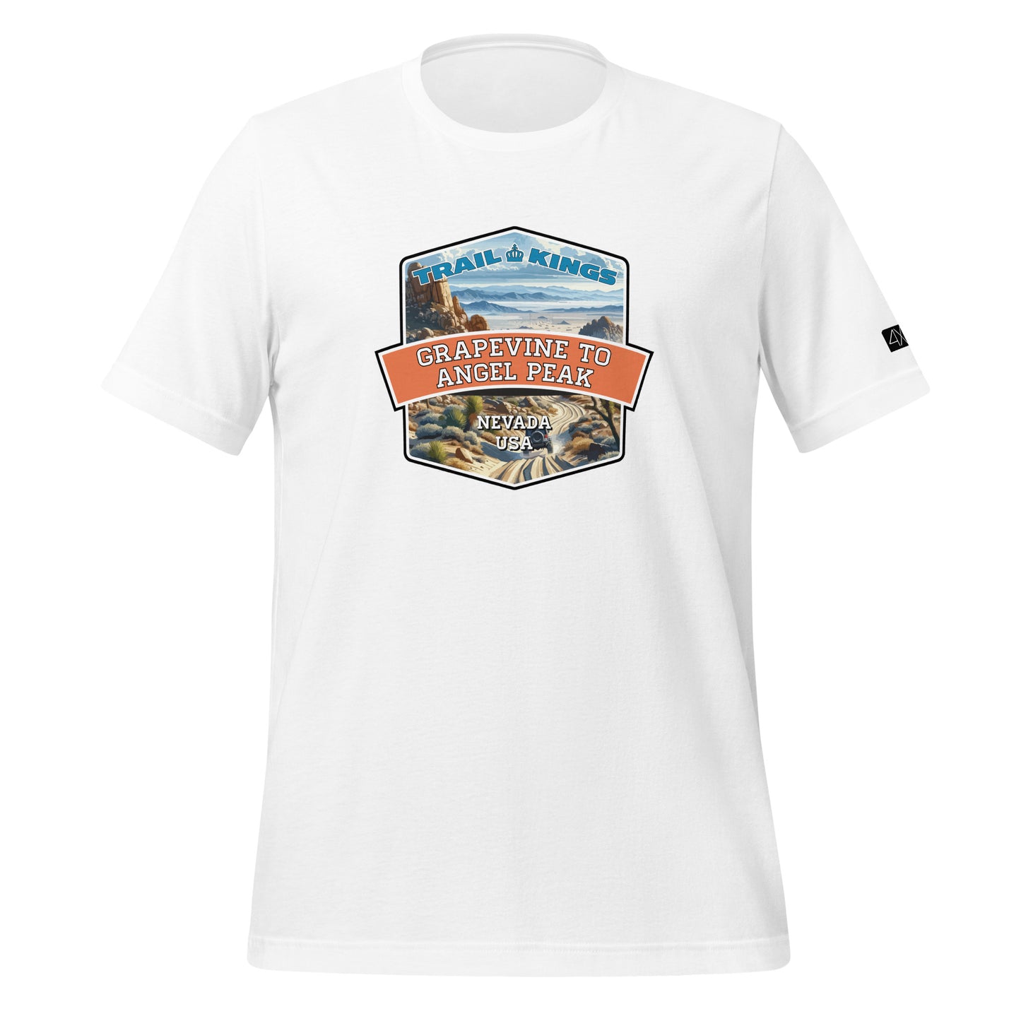 Trail Kings: Grapevine to Angel Peak - Unisex t-shirt  in  White / 3XL  -  4XOD