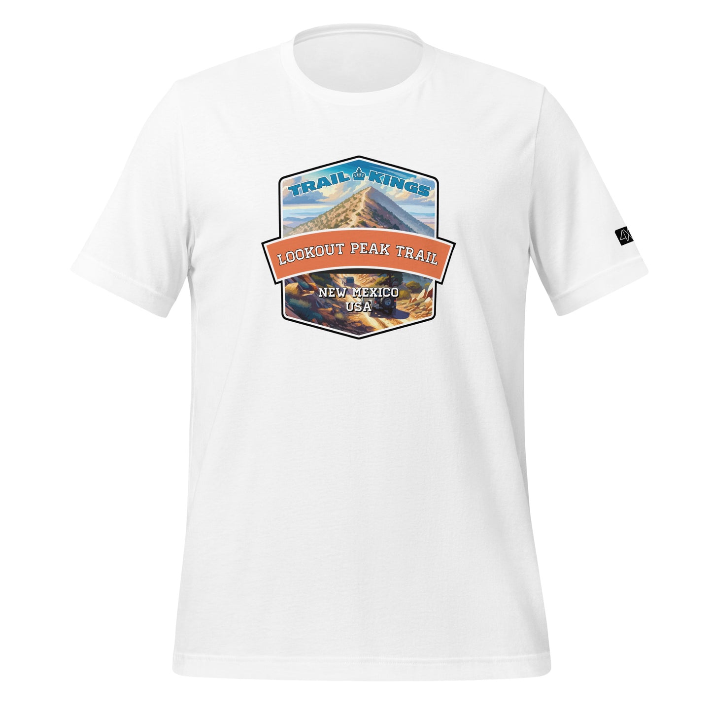 Trail Kings: Lookout Peak Trail - Unisex t-shirt  in  White / 3XL  -  4XOD