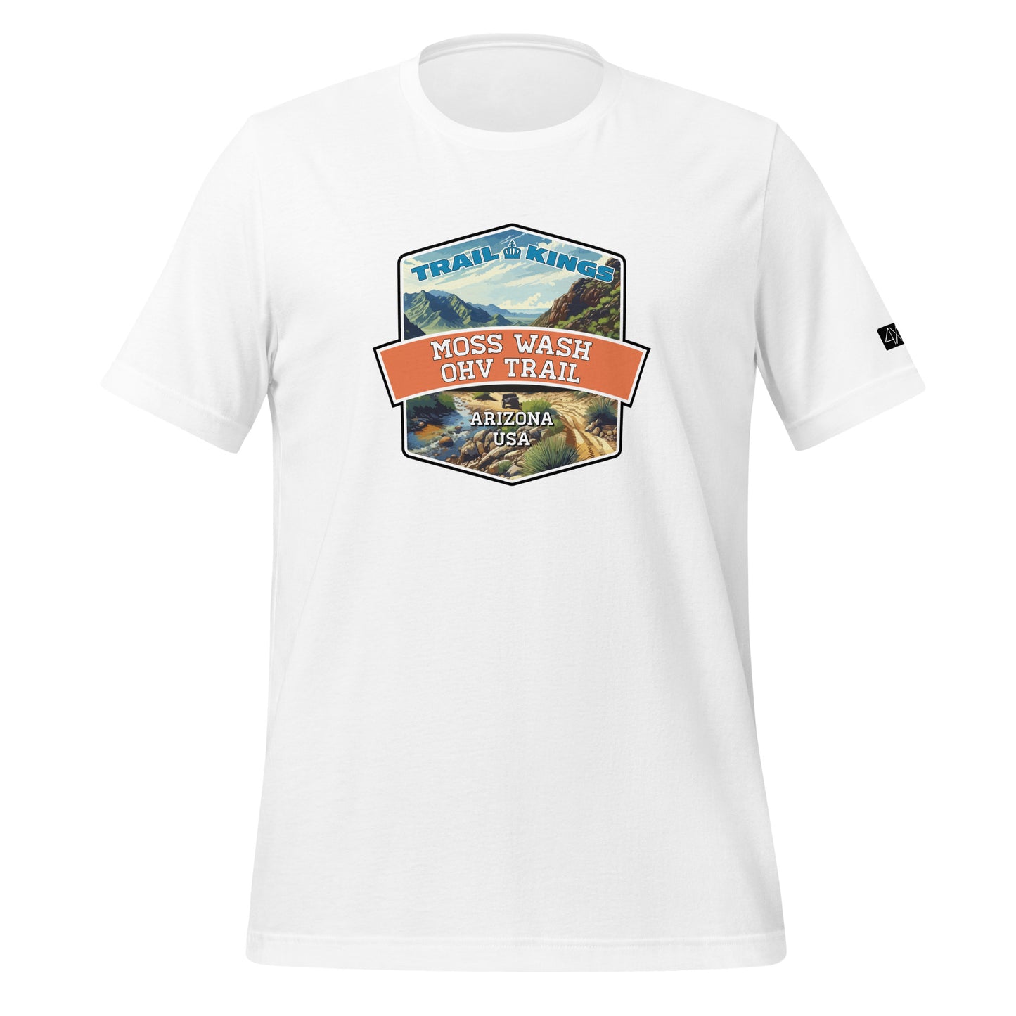 Trail Kings: Moss Wash OHV Trail - Unisex t-shirt  in  White / 3XL  -  4XOD: Gear Up, Stand Out - Adventure Awaits!