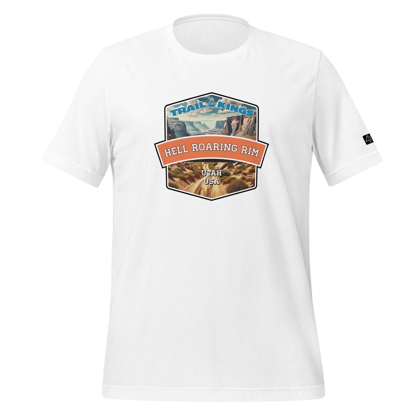 Trail Kings: Hell Roaring Rim - Unisex t-shirt  in  White / 3XL  -  4XOD