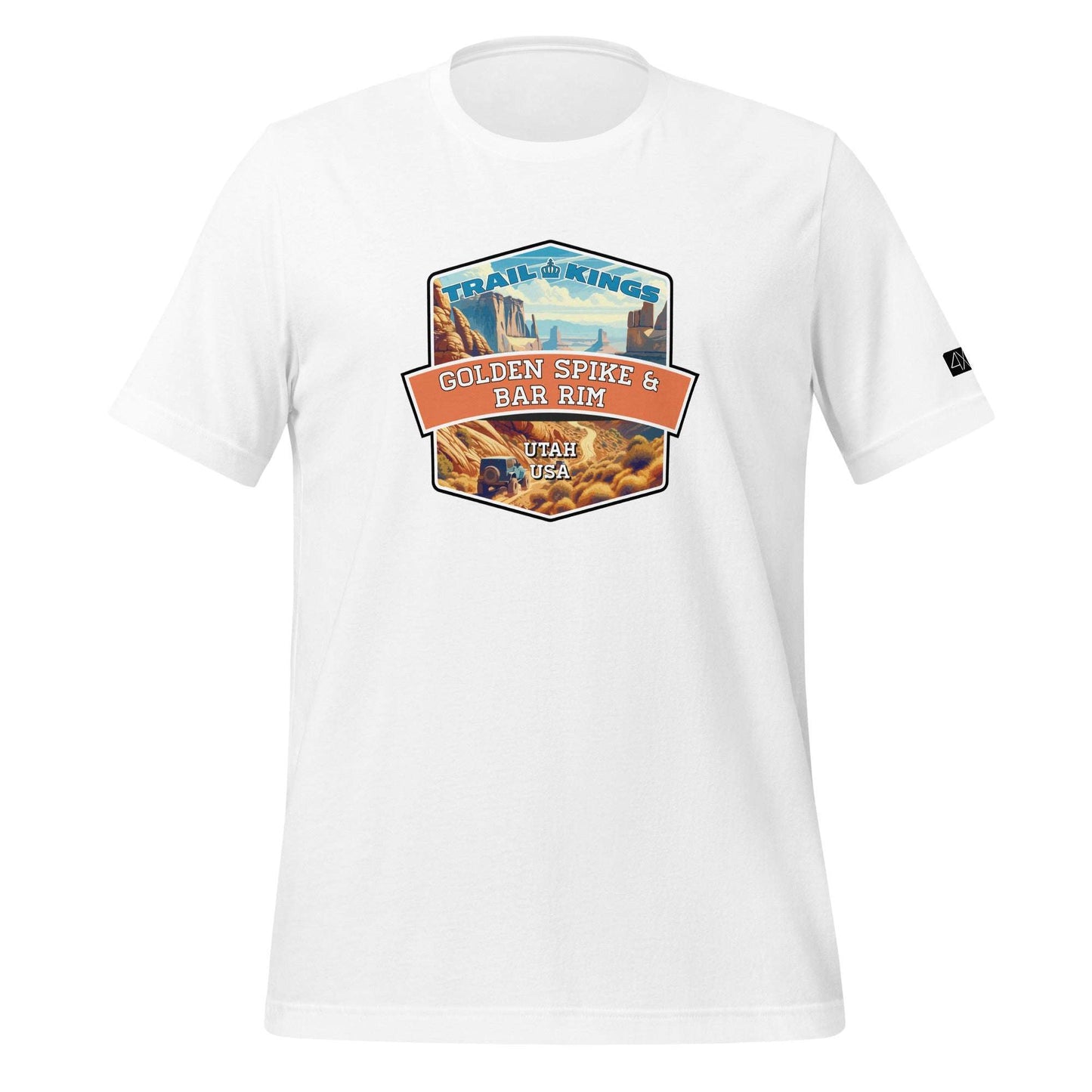 Trail Kings: Golden Spike &amp; Bar Rim - Unisex t-shirt  in  White / 3XL  -  4XOD