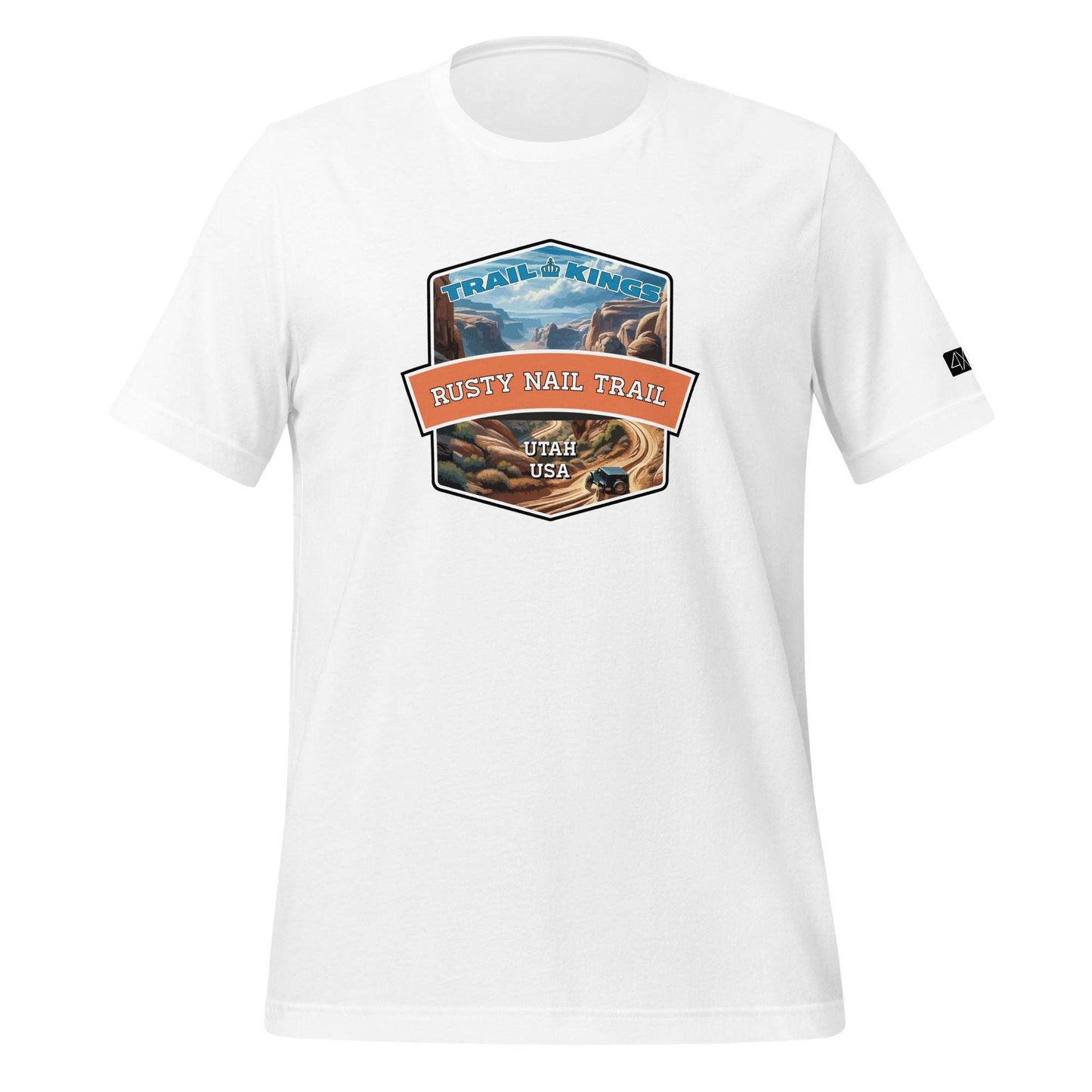 Trail Kings: Rusty Nail Trail - Unisex t-shirt  in  White / 3XL  -  4XOD