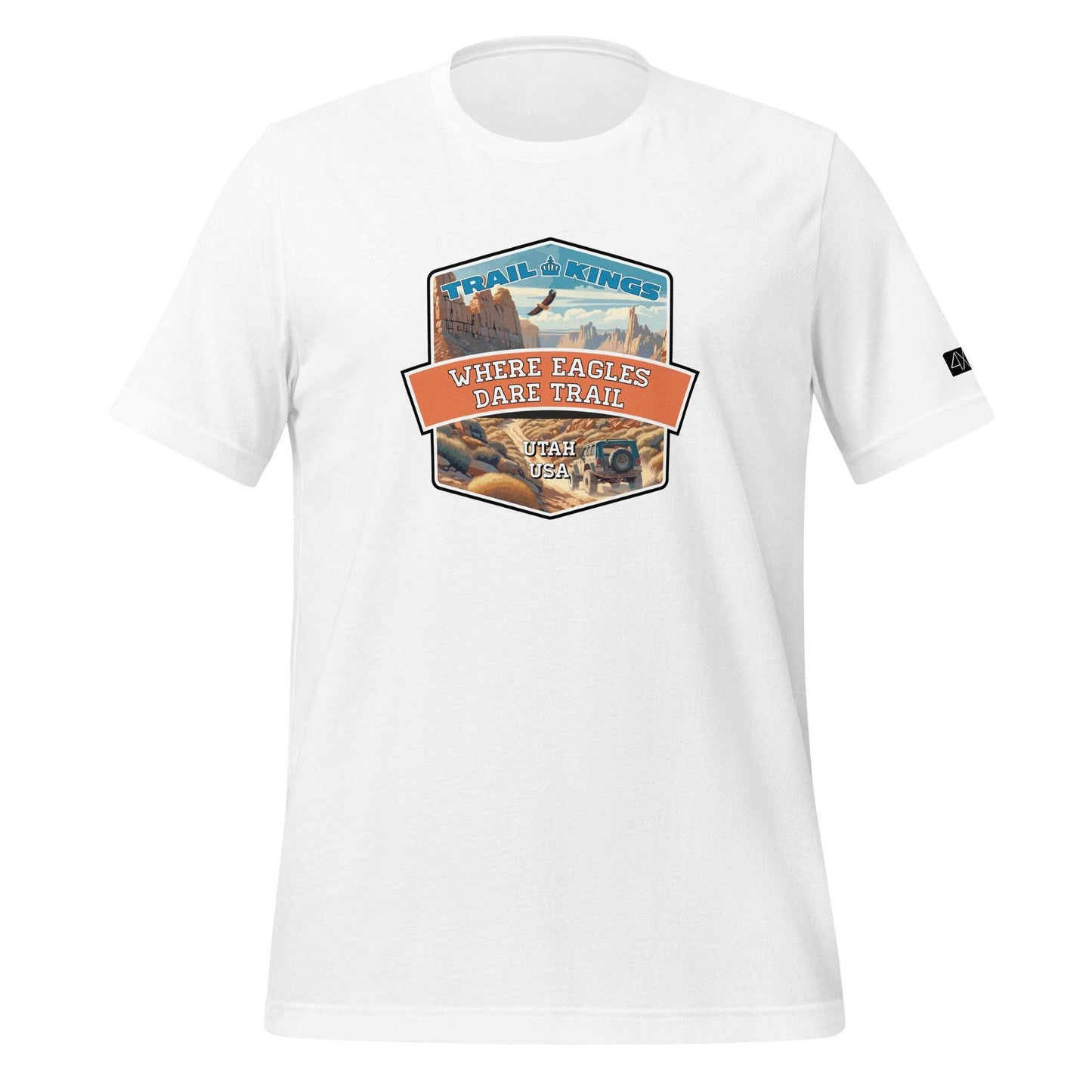 Trail Kings: Where Eagles Dare Trail - Unisex t-shirt  in  White / 3XL  -  4XOD