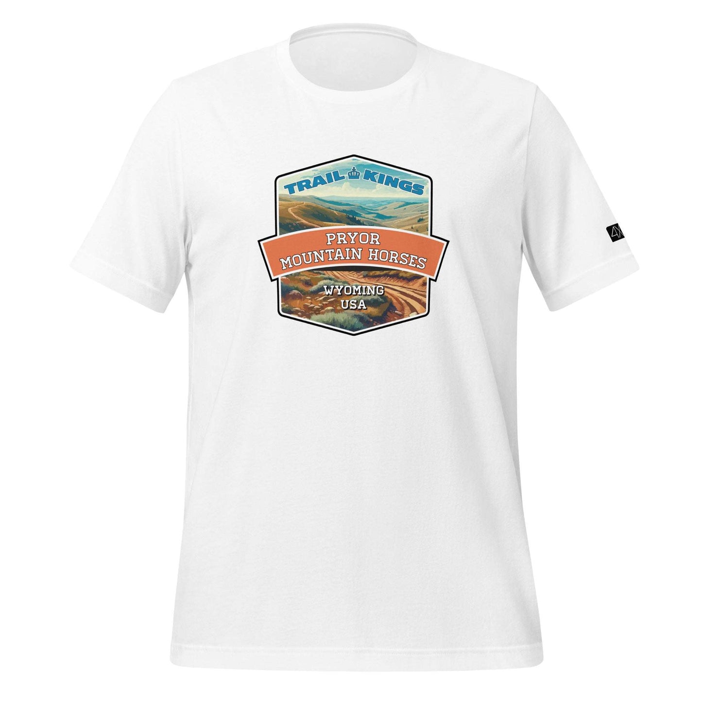 Trail Kings: Pryor Mountain Horses - Unisex t-shirt  in  White / 3XL  -  4XOD