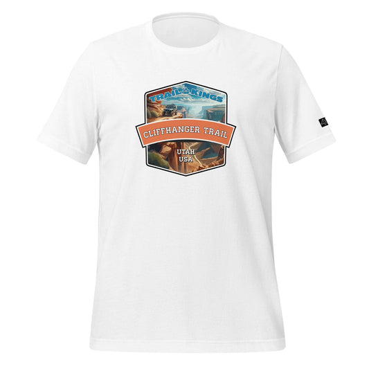 Trail Kings: CliffHanger Trail - Unisex t-shirt  in  White / 3XL  -  4XOD