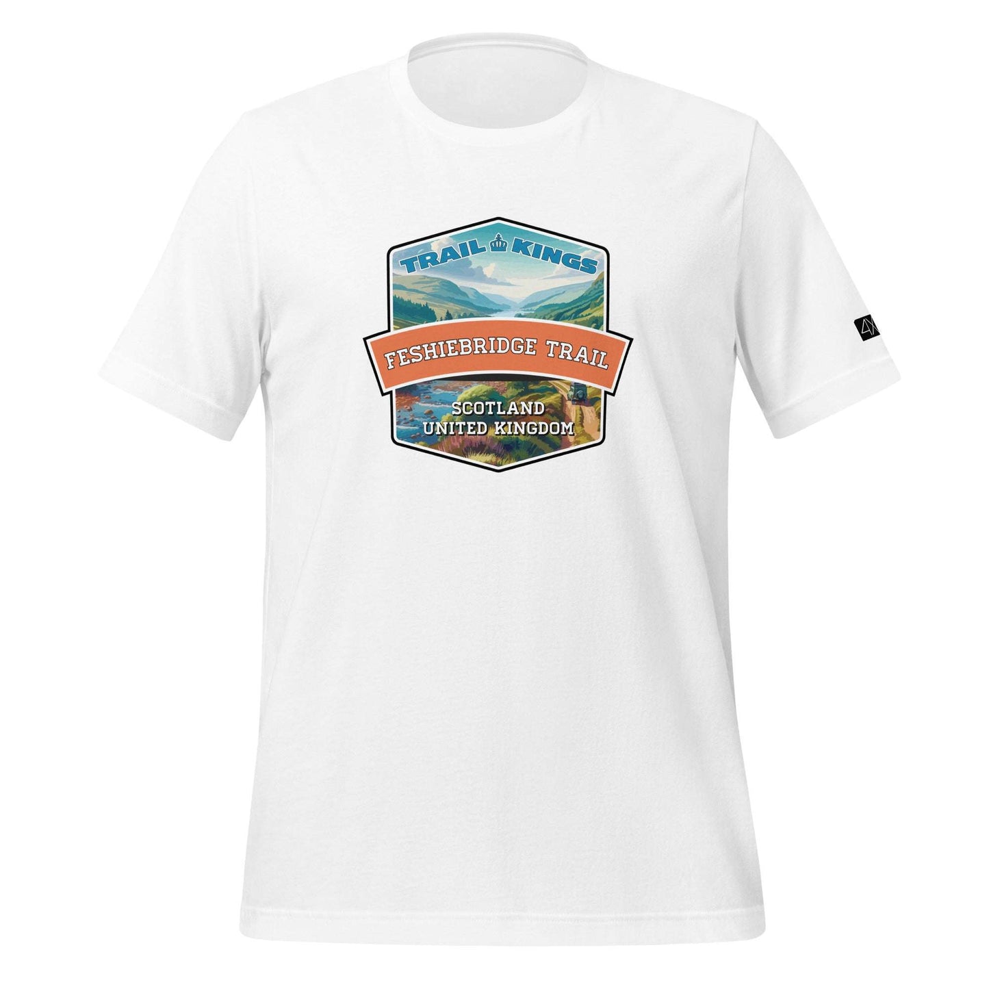 Trail Kings: Feshiebridge Trail - Unisex t-shirt  in  White / 3XL  -  4XOD