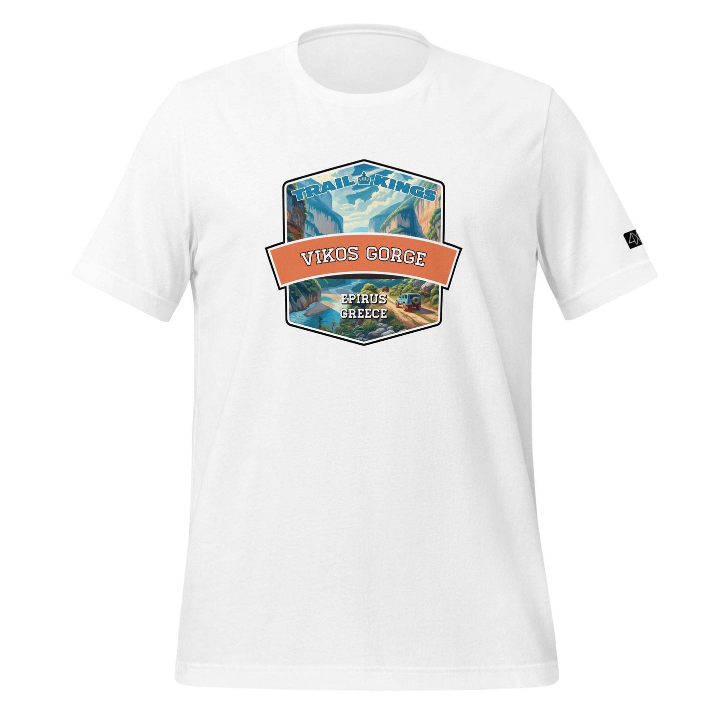 Trail Kings: Vikos Gorge - Unisex t-shirt  in  White / 3XL  -  4XOD