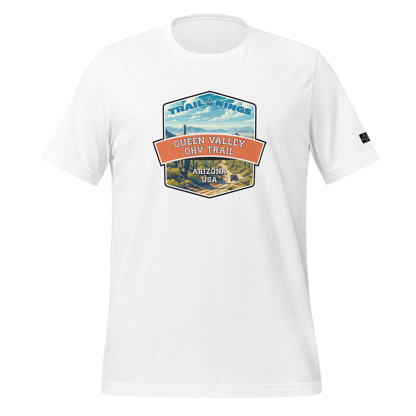 Trail Kings: Queen Valley OHV Trail - Unisex t-shirt  in  White / 3XL  -  4XOD