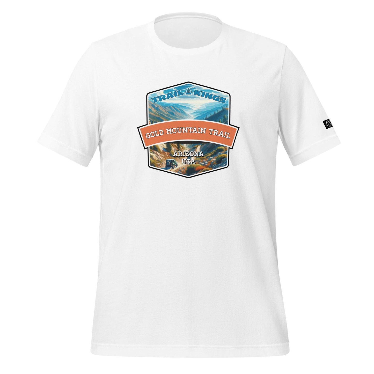 Trail Kings: Gold Mountain Trail - Unisex t-shirt  in  White / 3XL  -  4XOD