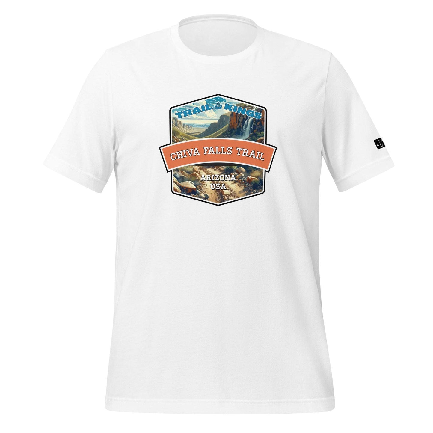 Trail Kings: Chiva Falls Trail - Unisex t-shirt  in  White / 3XL  -  4XOD