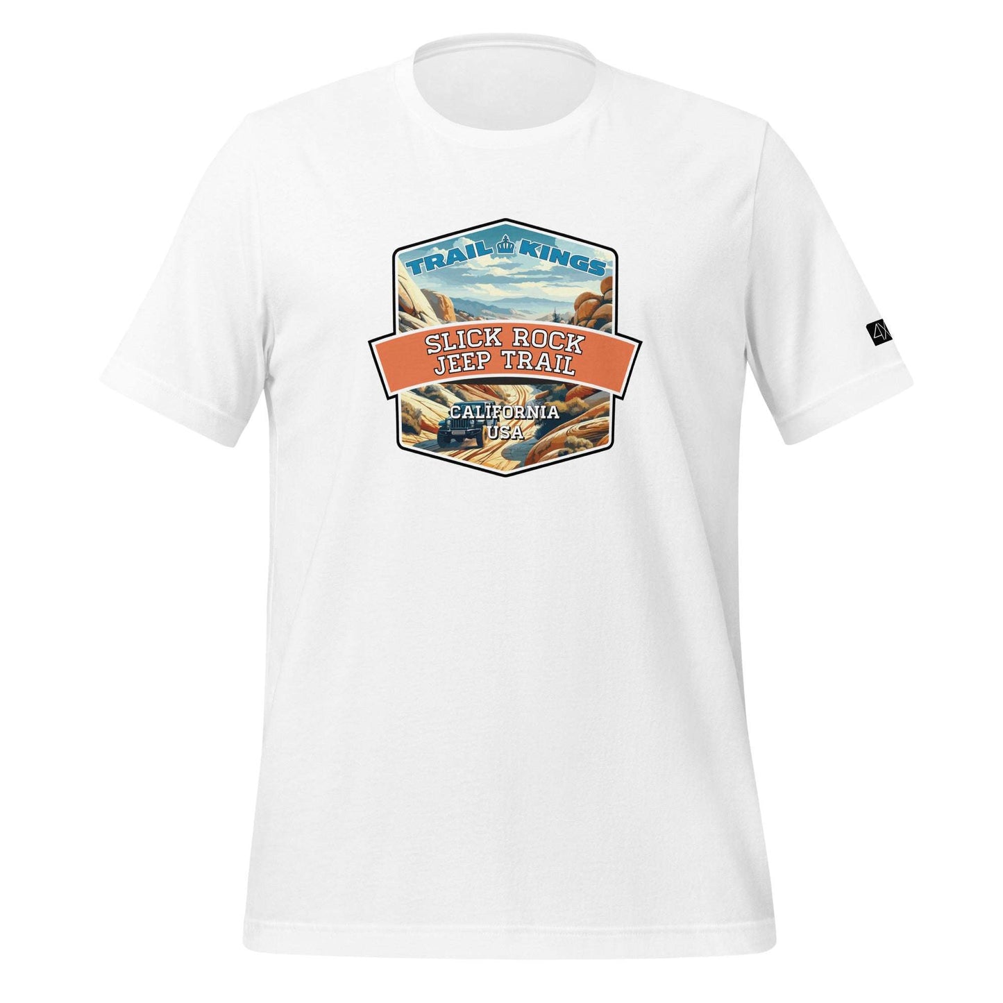 Trail Kings: Slick Rock Jeep Trail - Unisex t-shirt  in  White / 3XL  -  4XOD