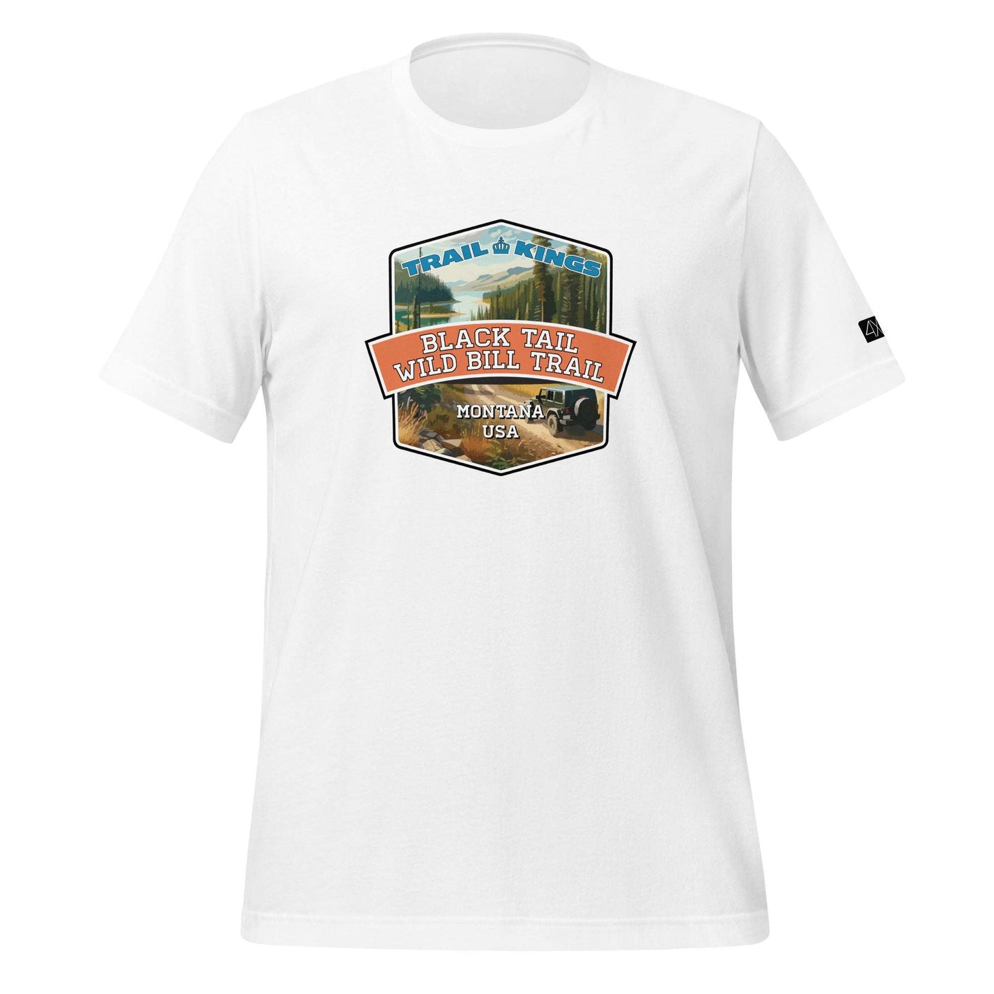 Trail Kings: Black Tail Wild Bill Trail - Unisex t-shirt  in  White / 3XL  -  4XOD