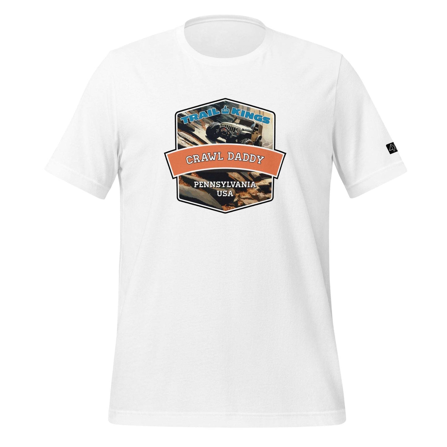 Trail Kings: Crawl Daddy - Unisex t-shirt  in  White / 3XL  -  4XOD