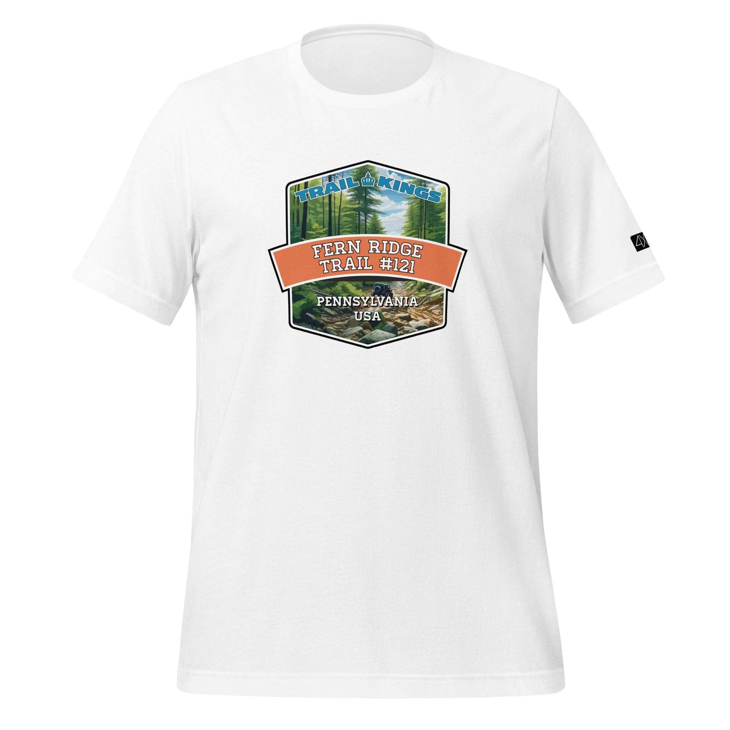 Trail Kings: Fern Ridge Trail #121 - Unisex t-shirt  in  White / 3XL  -  4XOD