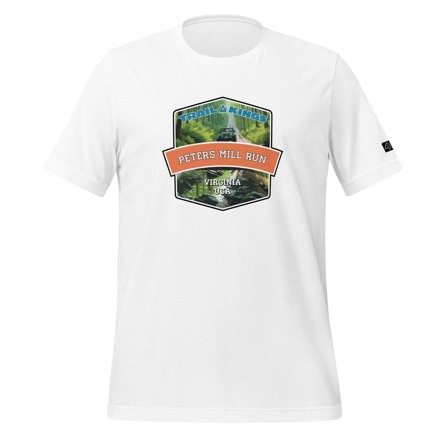 Trail Kings: Peters Mill Run - Unisex t-shirt  in  White / 3XL  -  4XOD